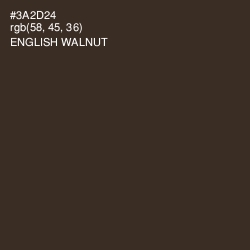 #3A2D24 - English Walnut Color Image